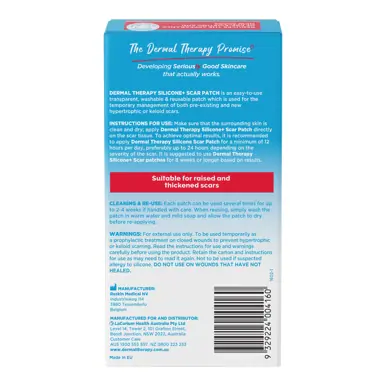 Dermal Therapy Silicone+ Scar Patch
