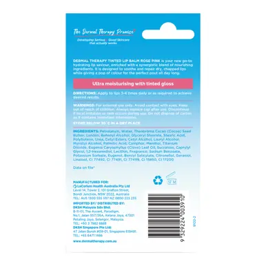Dermal Therapy Tinted Lip Balm - Rose Pink