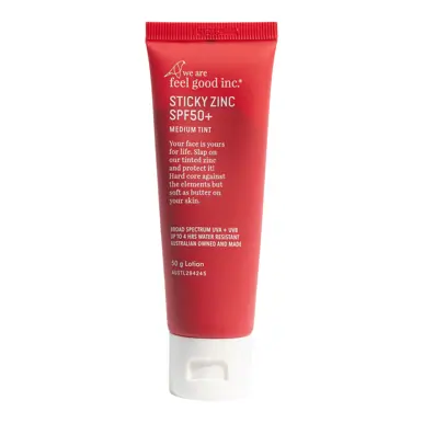We Are Feel Good Inc. Sticky Zinc SPF50+ 50g Medium Tint