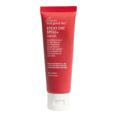 We Are Feel Good Inc. Sticky Zinc SPF50+ 50g Light Tint