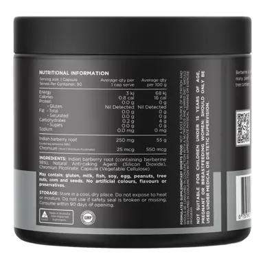 Switch Nutrition Berberine+ Capsules (90 Serves)