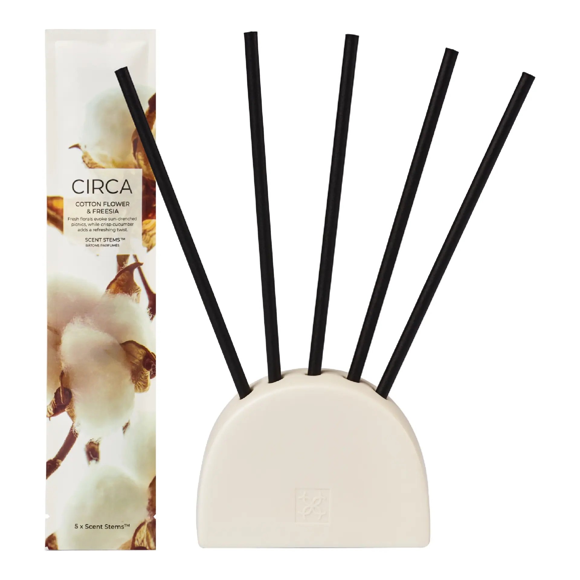 CIRCA 5 Replacement Scent Stems - Cotton Flower & Freesia