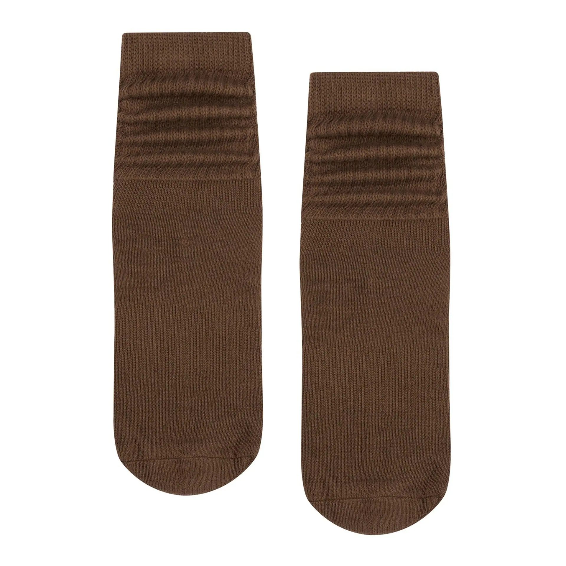 MoveActive Scrunch Non Slip Grip Sock - Chocolate