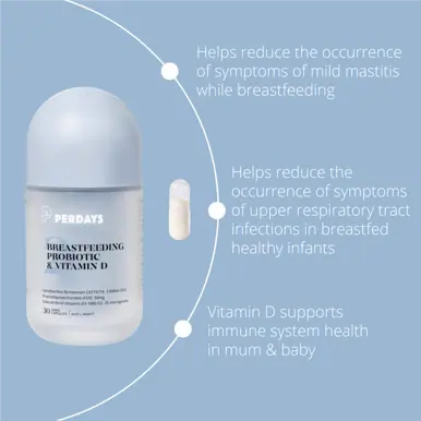 Perdays Breastfeeding Probiotic & Vitamin D