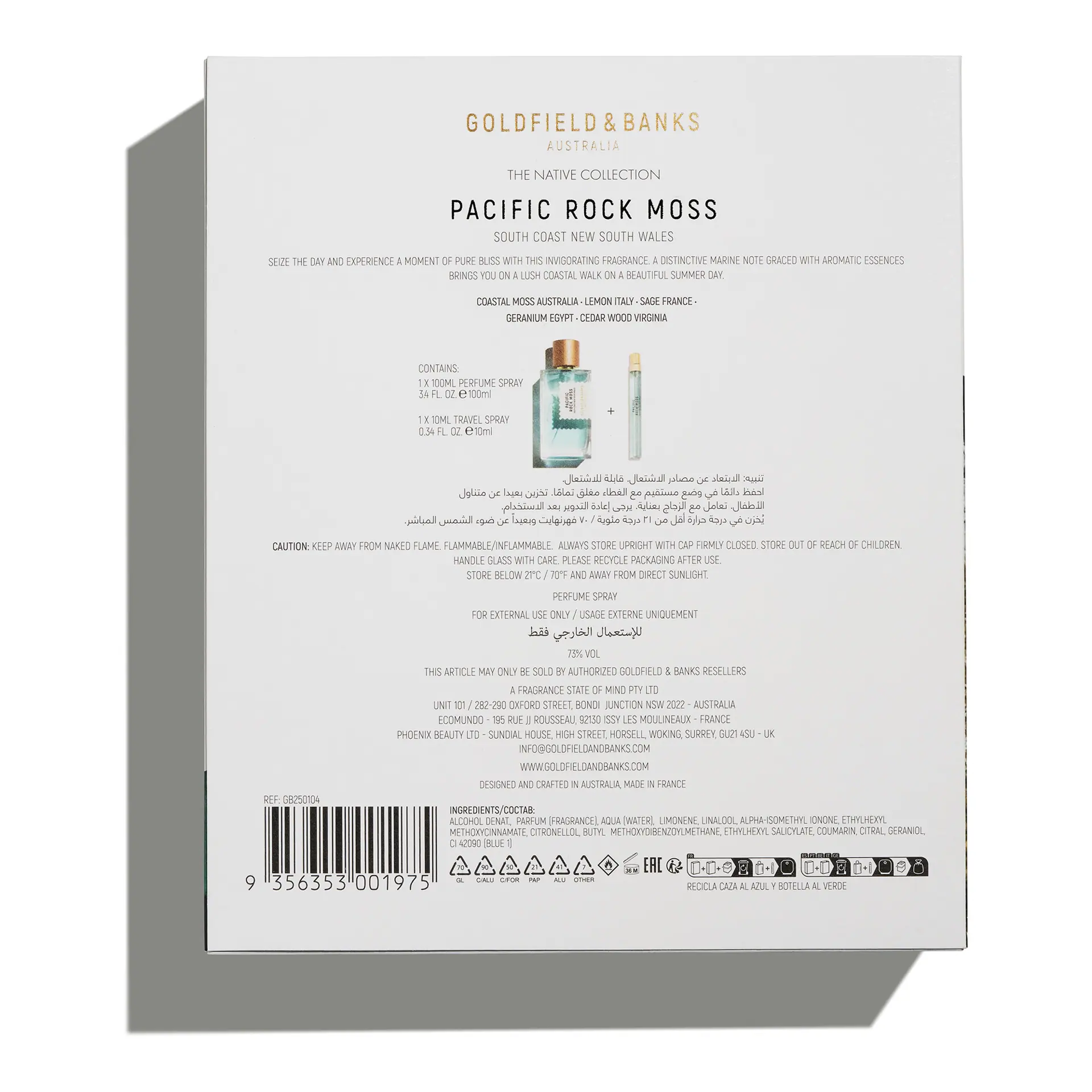 Goldfield & Banks Pacific Rock Moss Set (100ml + 10ml)