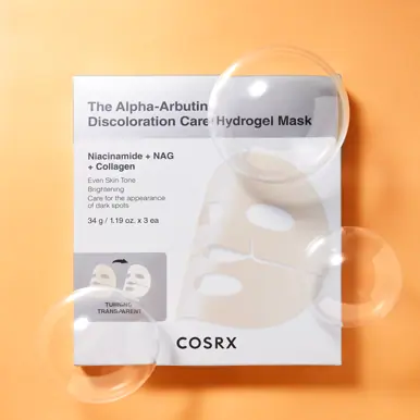 COSRX The Alpha-Arbutin 2 Discoloration Care Hydrogel Mask - 3 pack