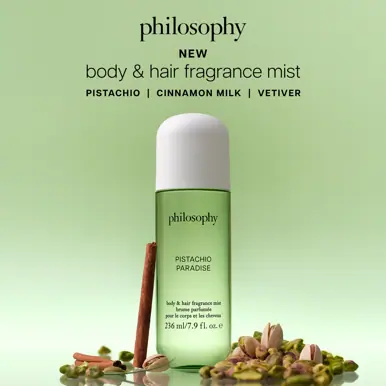 philosophy pistachio paradise body & hair fragrance mist for women 236ml