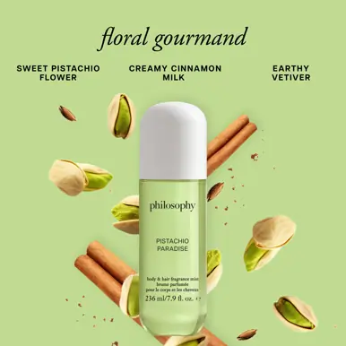 philosophy pistachio paradise body & hair fragrance mist for women 236ml