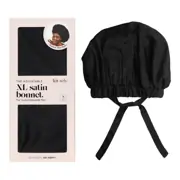 Kitsch Satin Sleep XL Adjustable Bonnet - Black