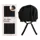 Kitsch Satin Sleep XL Adjustable Bonnet - Black