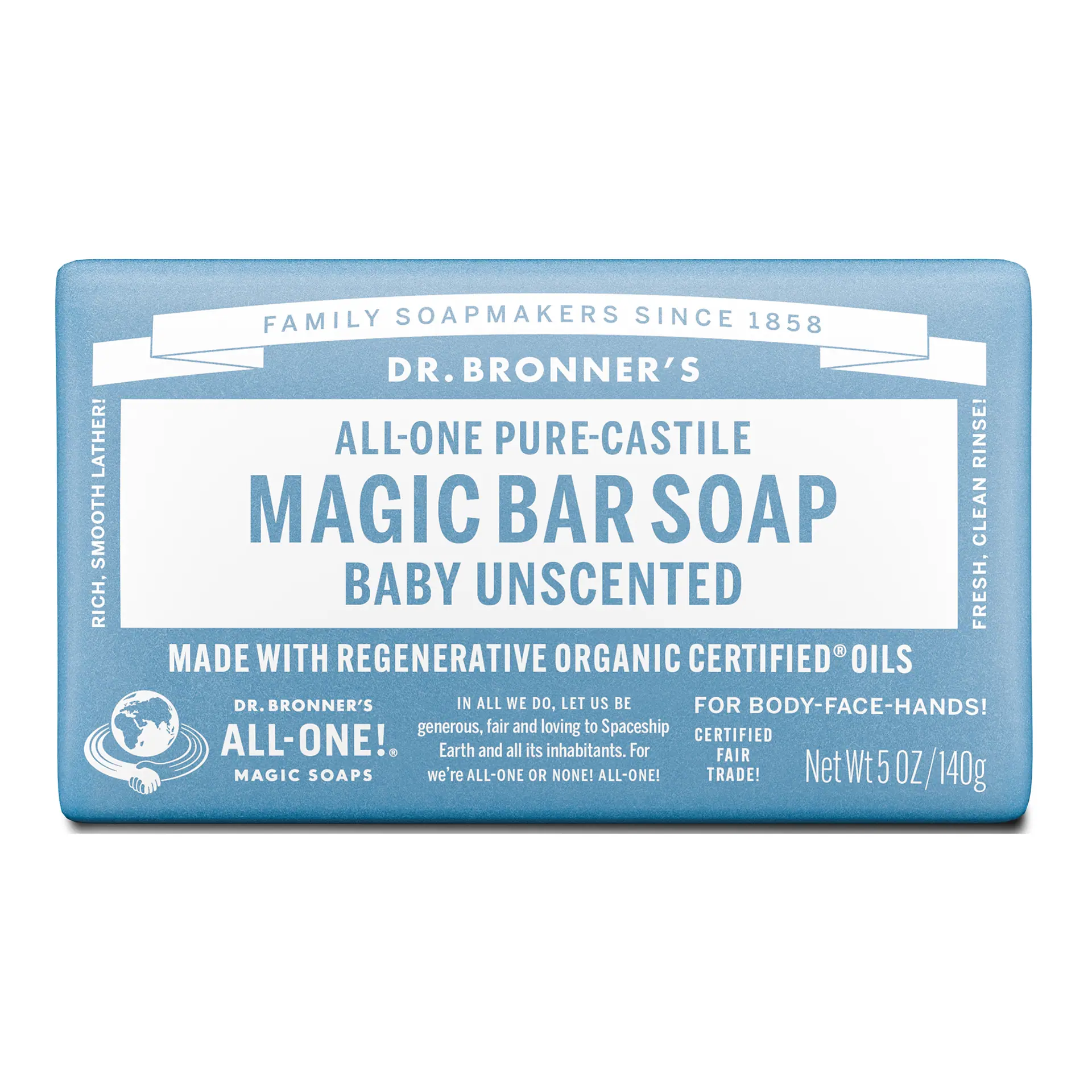 Dr. Bronner's Castile Bar Soap - Baby Unscented