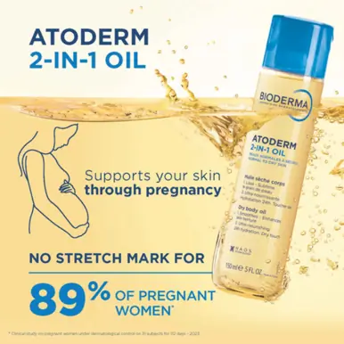 BIODERMA Atoderm 2-in-1 Oil Nourishing Dry Body Oil with AHA - 150ml
