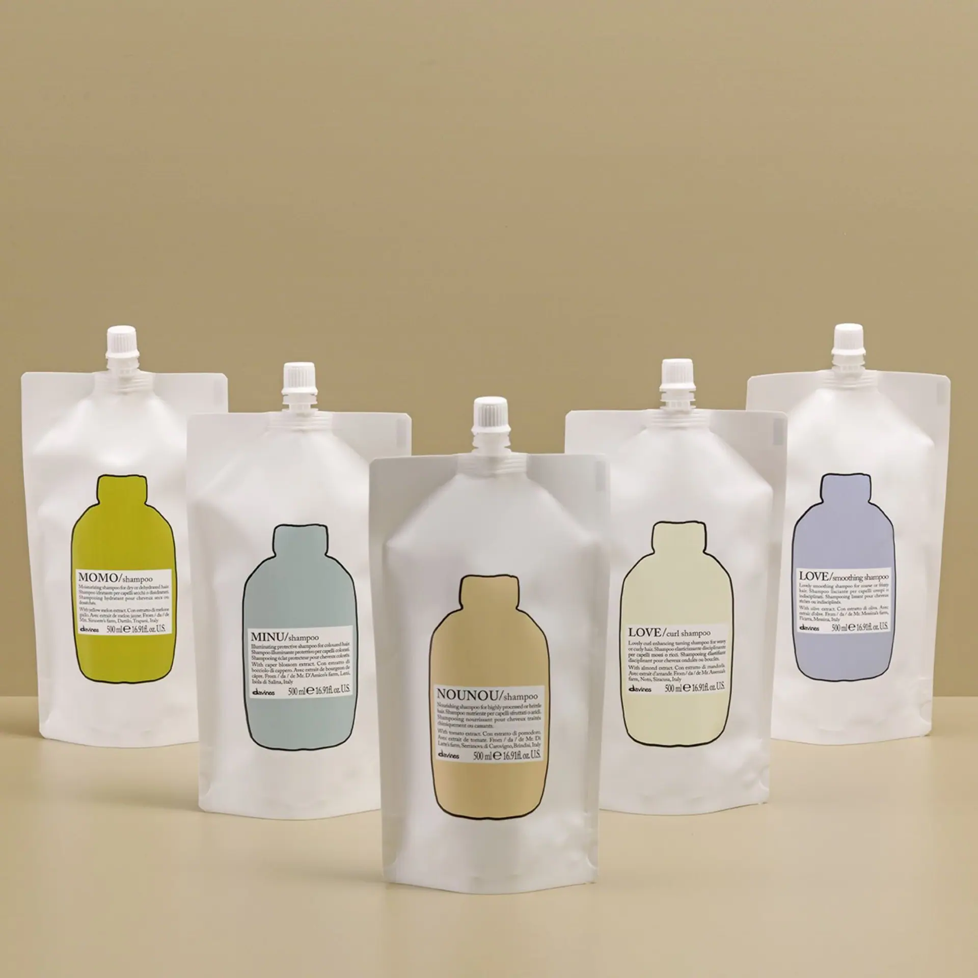 Davines Essentials Love Curl Shampoo Refill Pouch 500ml