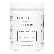 JSHealth Vitamins Protein + Probiotics + Collagen - Vanilla Cream (450g)
