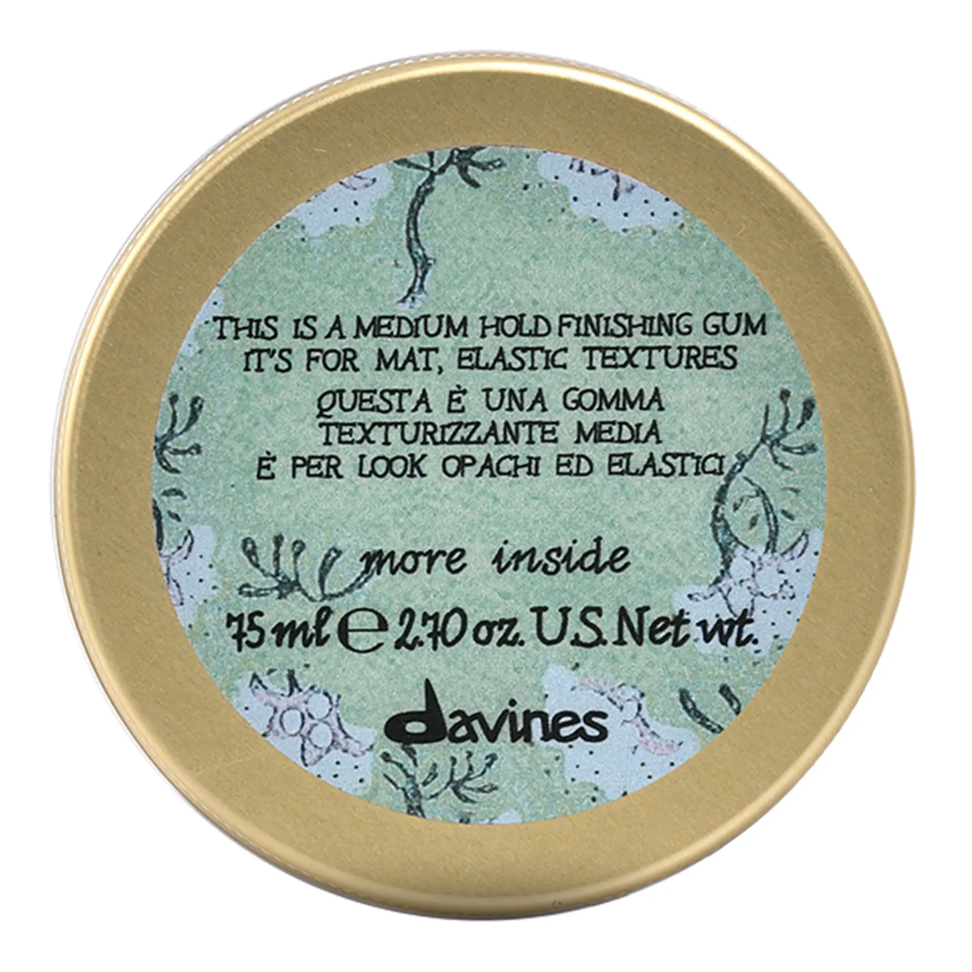 Davines MORE INSIDE Medium Hold Finishing Gum 75g