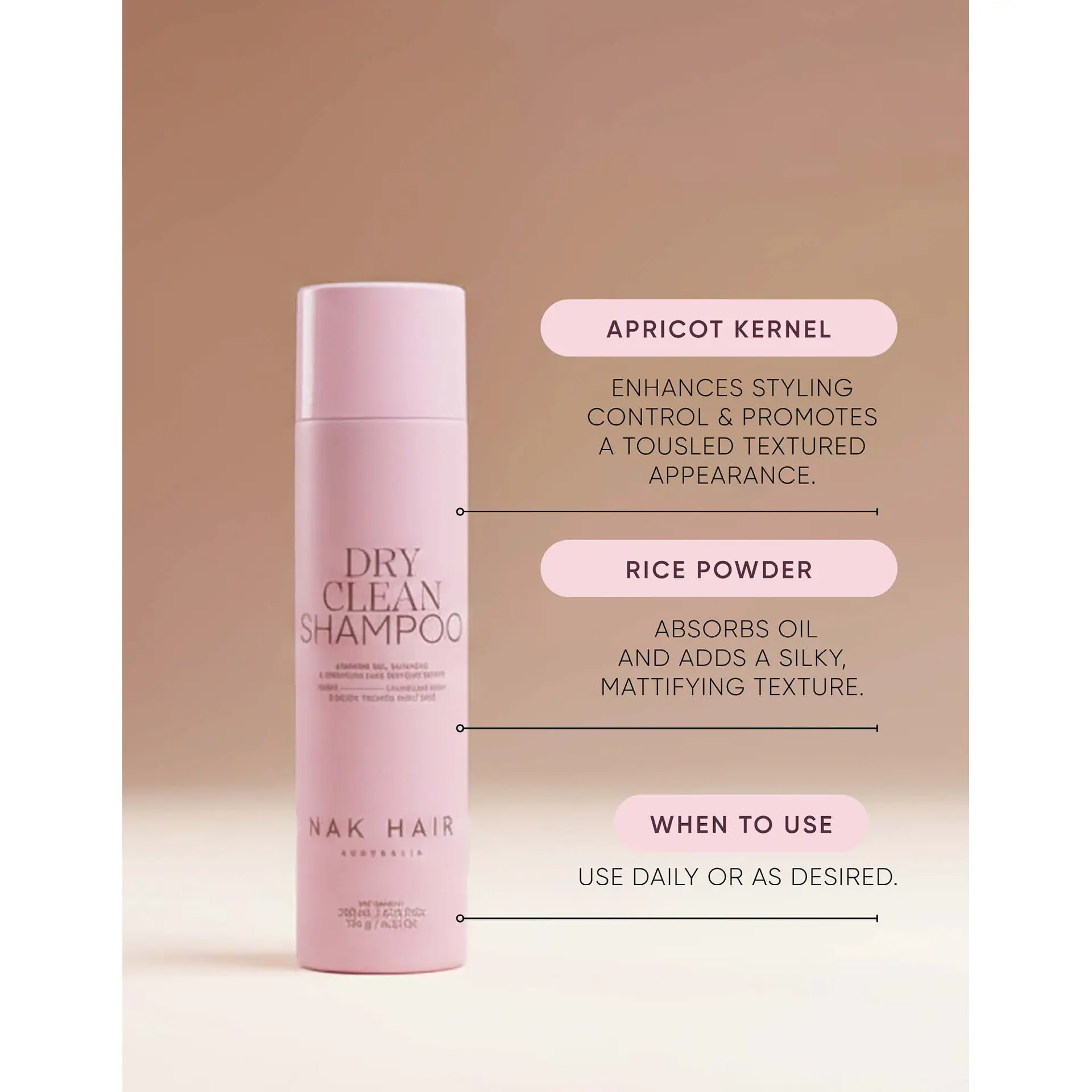 NAK Hair Signature Dry Clean Shampoo 200ml