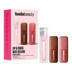 Huda Beauty Bronze Nude Lip And Cheek Best Sell Kit 