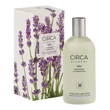 CIRCA 100ml Room & Linen Spray - Alchemy Relax - LAVENDER & GERANIUM