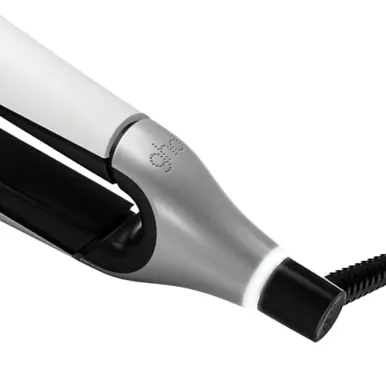 ghd chronos max wide plate hair straightener in white