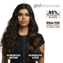 ghd chronos max wide plate hair straightener in black