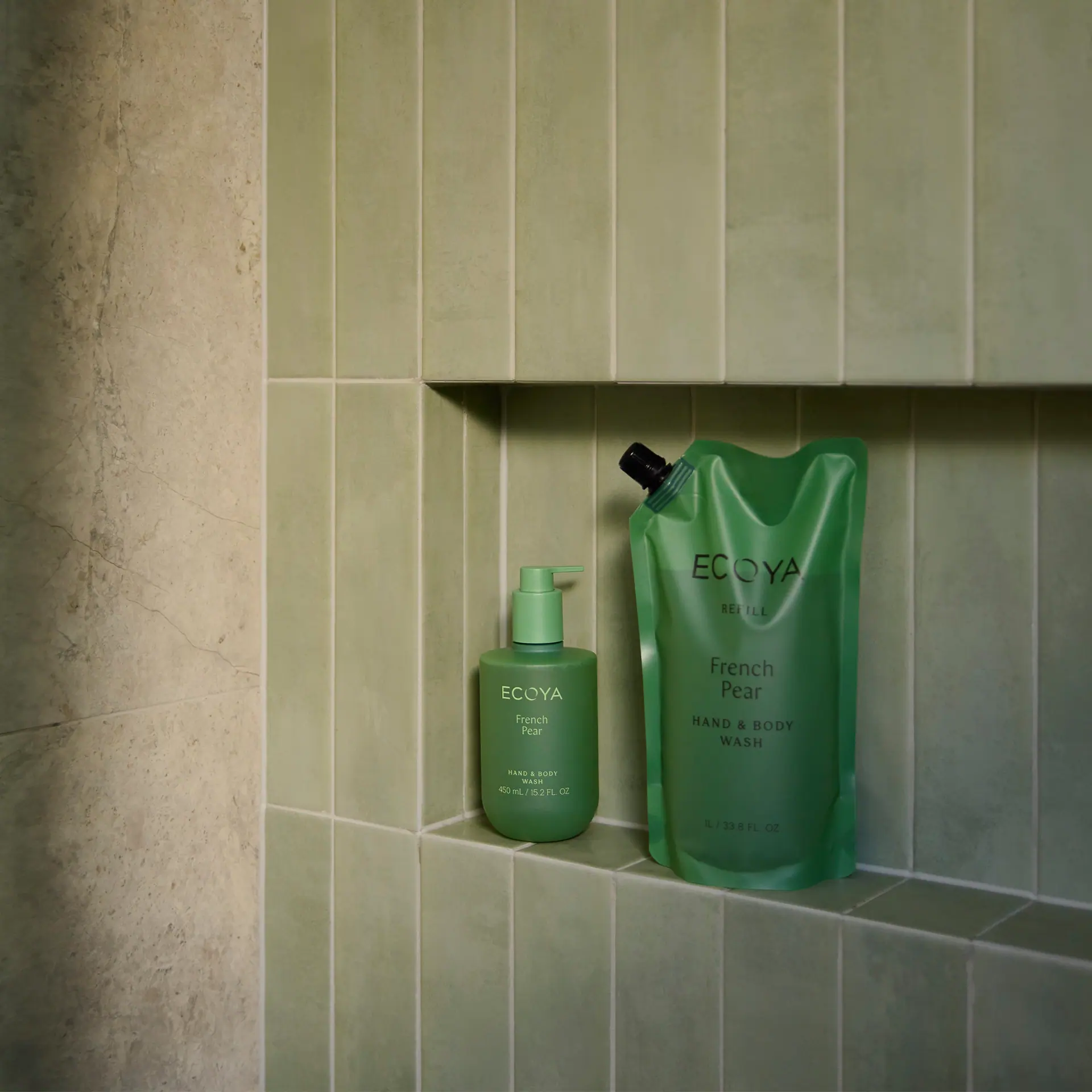 ECOYA Hand & Body Wash French Pear 450ml