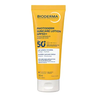 BIODERMA Photoderm Suncare Lotion SPF50+ Invisible Face & Body Sunscreen - 200ml