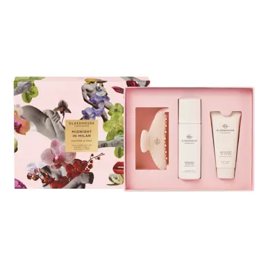 Glasshouse Fragrances Hair & Body Gift Set - Midnight In Milan 