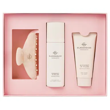Glasshouse Fragrances Hair & Body Gift Set - Midnight In Milan 