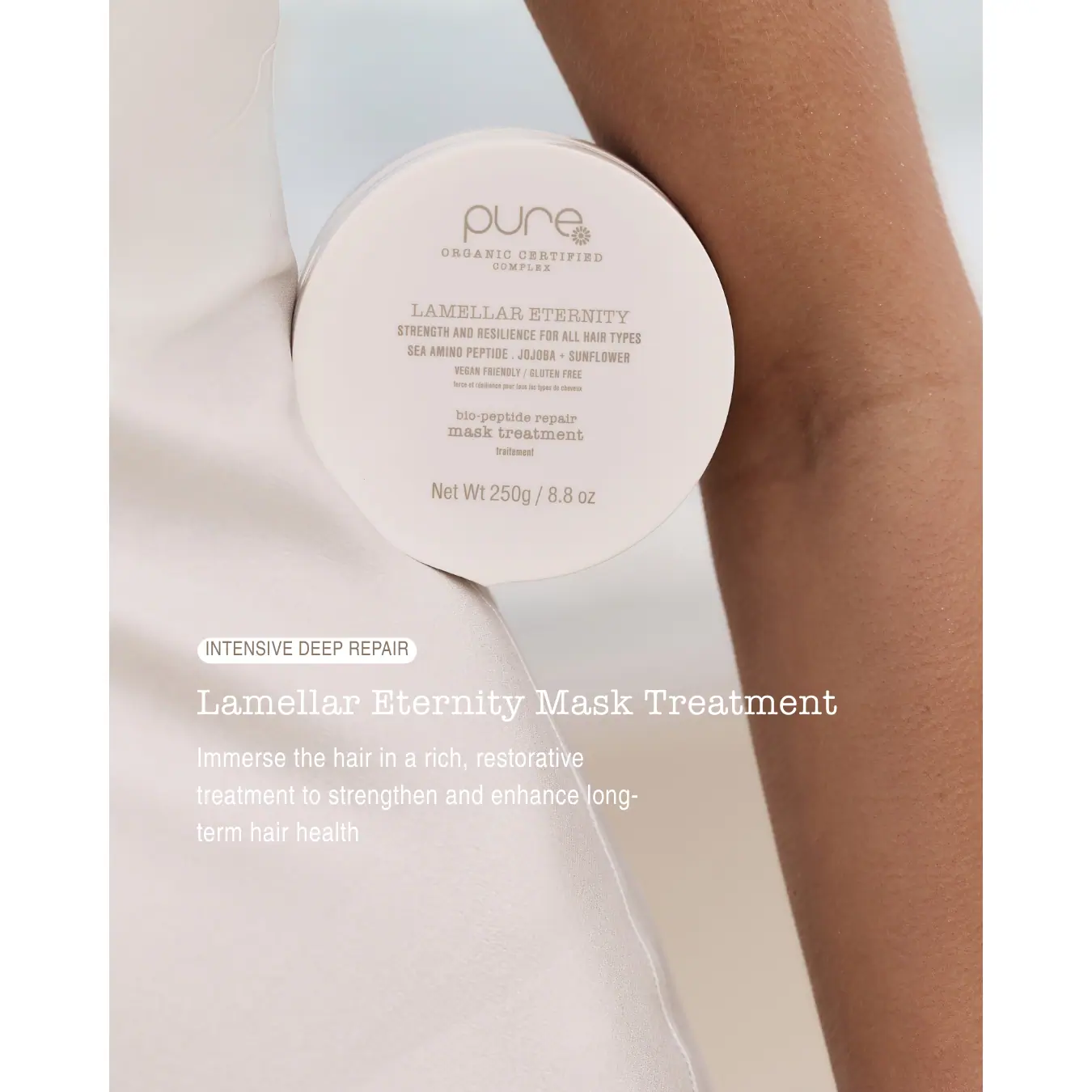 Pure Haircare Lamellar Eternity Bio-Peptide Repair Mask Treatment 250g