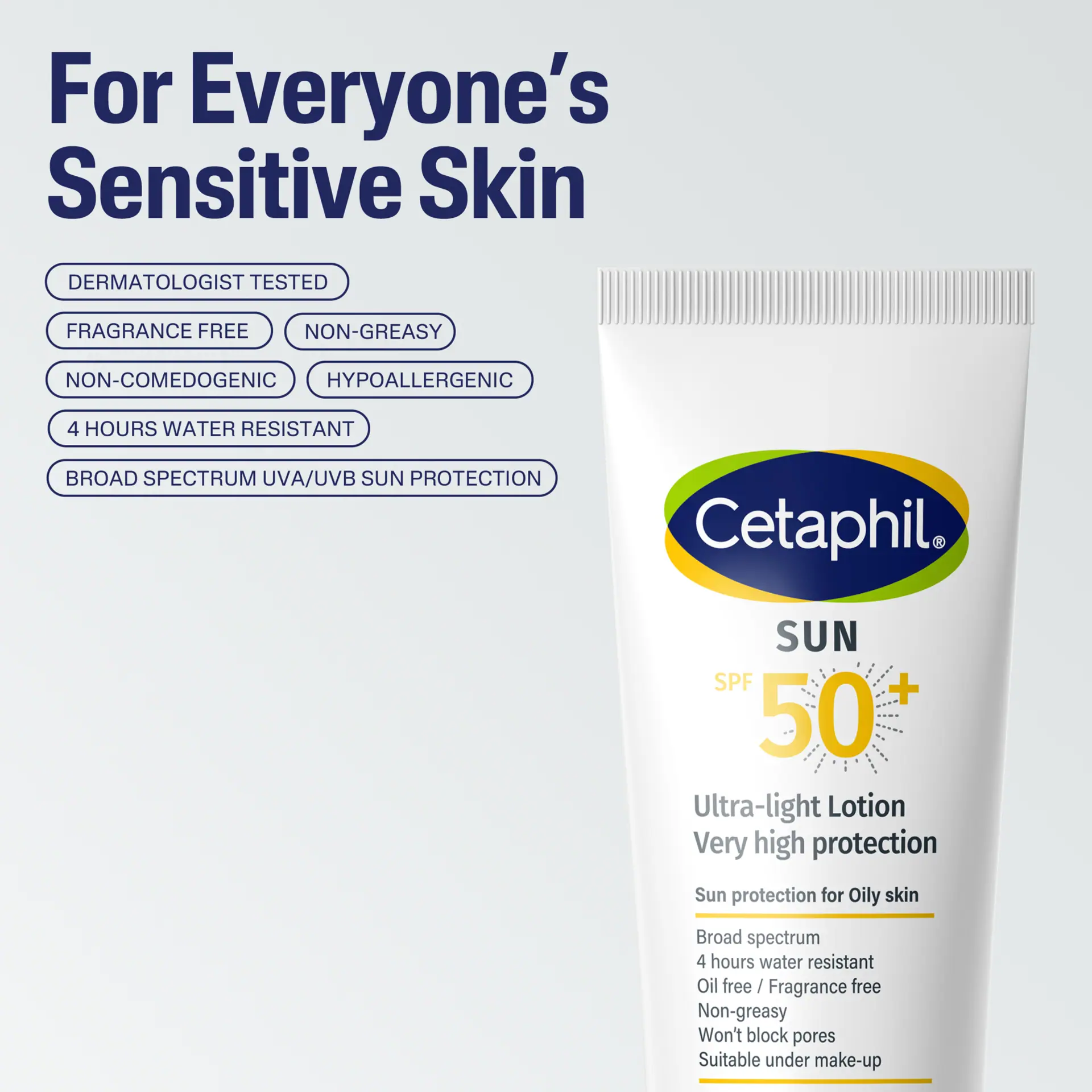 Cetaphil Sun Ultra-Light Lotion SPF 50+ 100mL, Sunscreen