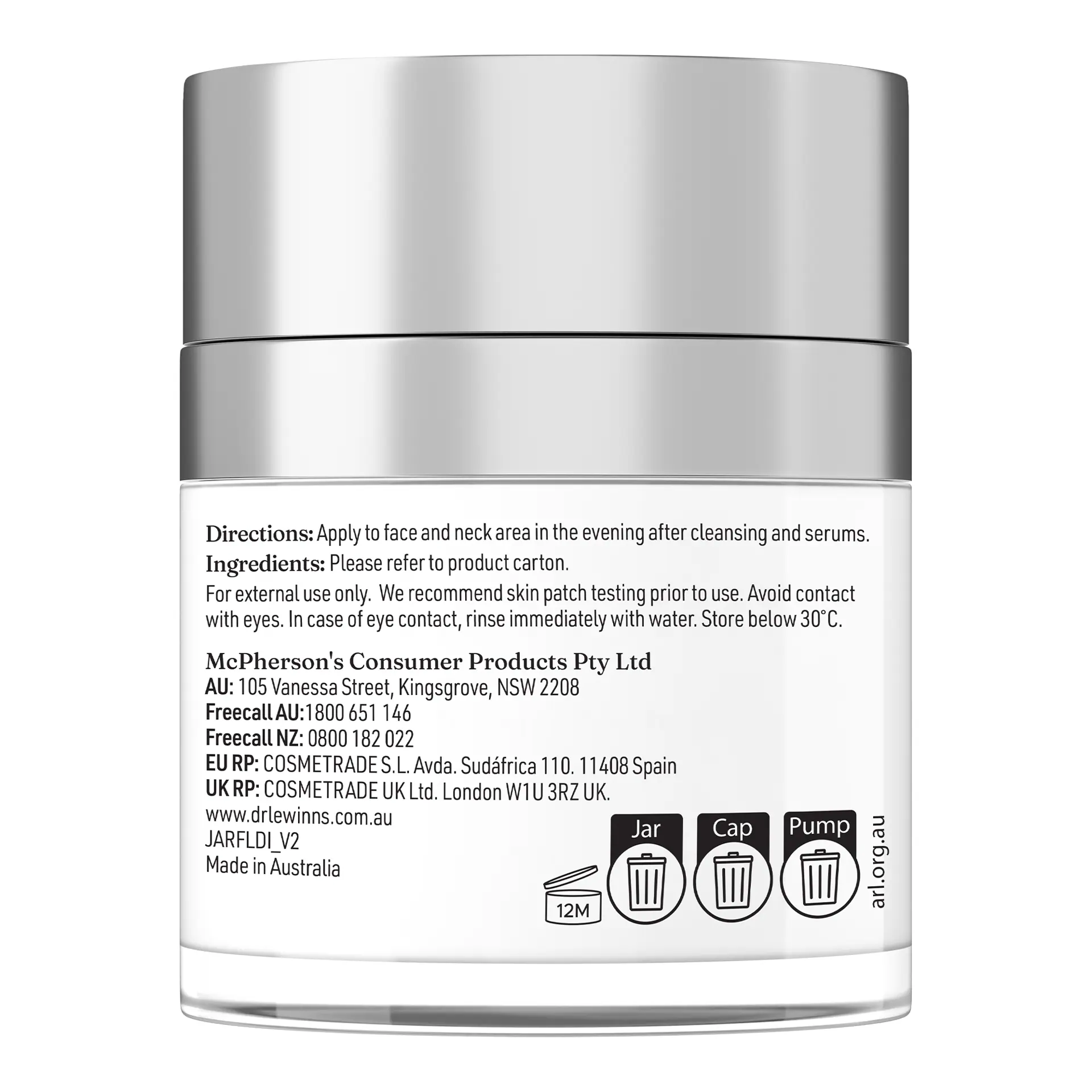 Dr Lewinn's Line Smoothing Complex Double Intensity Night Cream 30G