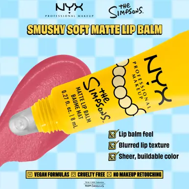 NYX Professional Makeup, Simpsons Smushy, Matte Lip Balm