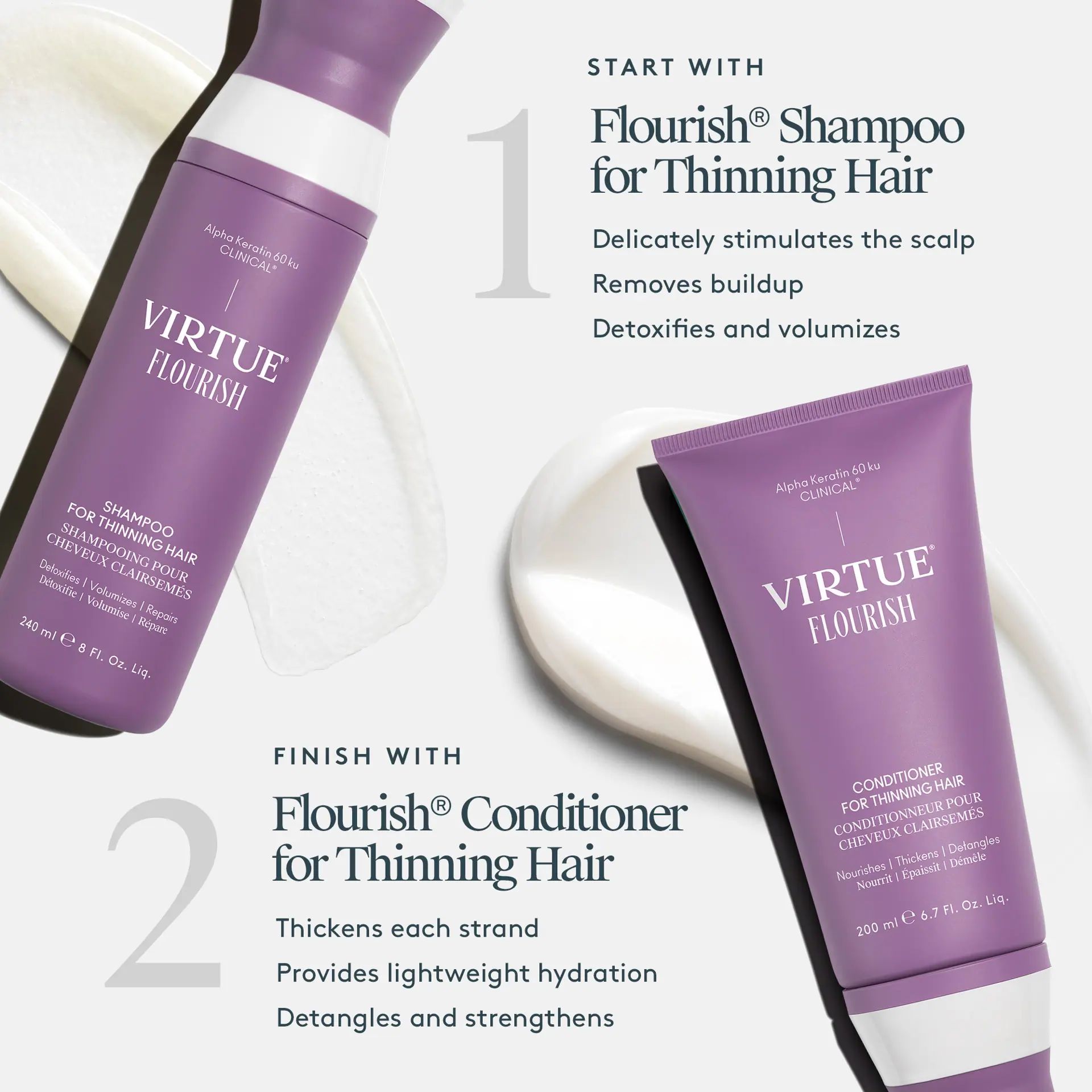 VIRTUE Flourish Conditioner for Thinning Hair 60ml