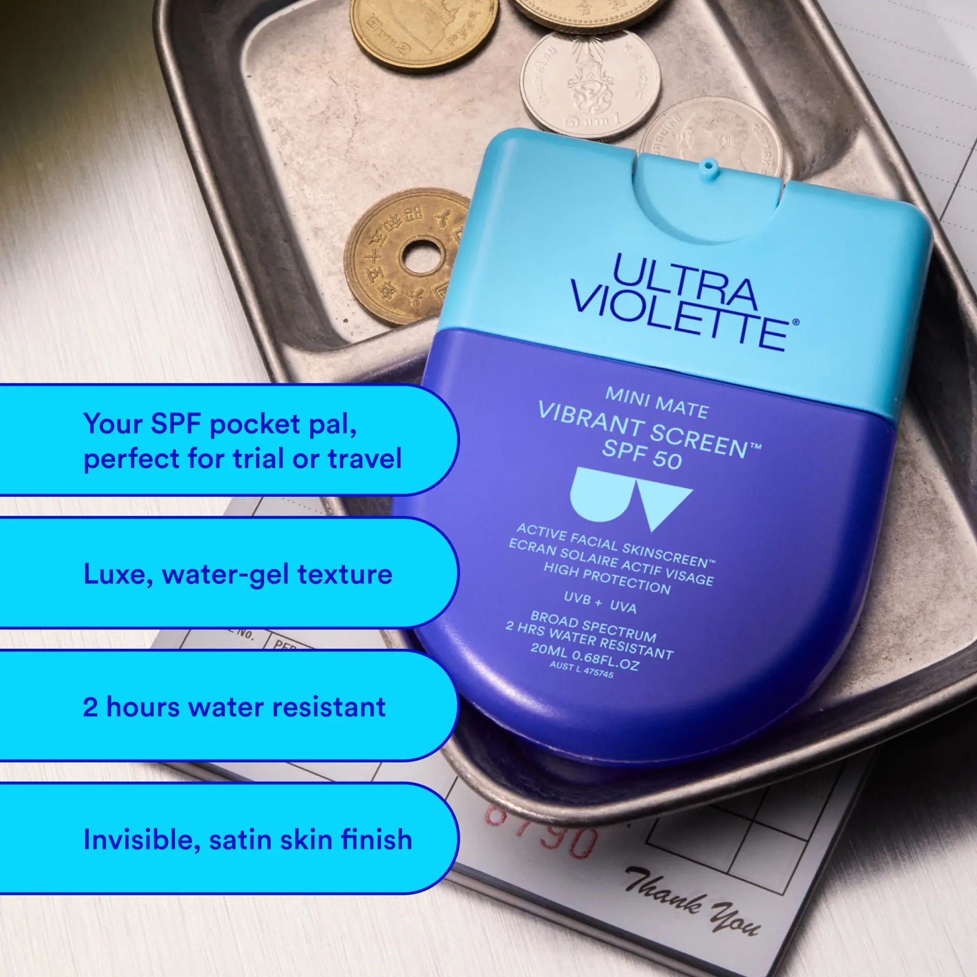 Ultra Violette Vibrant Screen SPF 50 Mini Mate 20ml