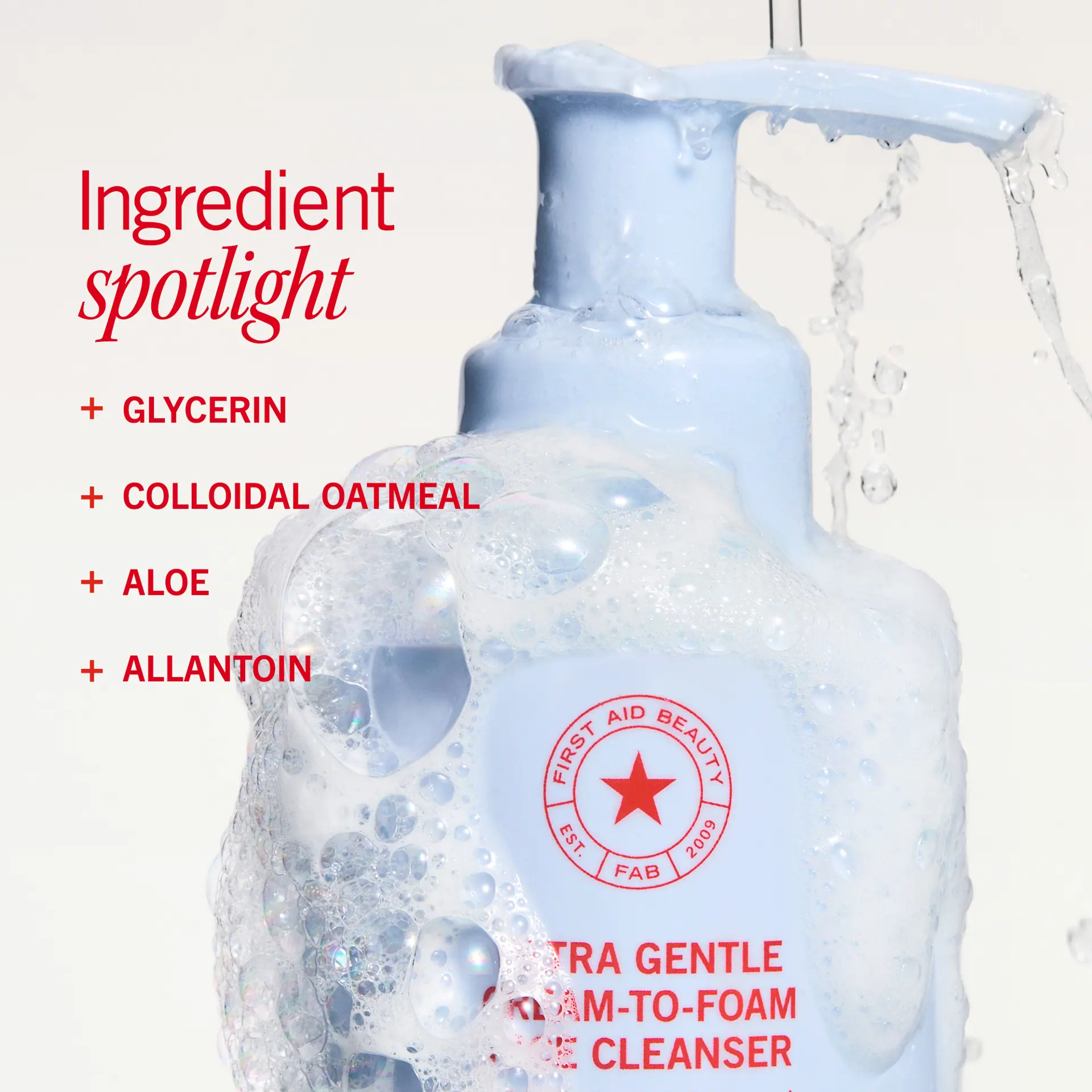 First Aid Beauty Ultra Gentle Cream-to-Foam Cleanser 59ml