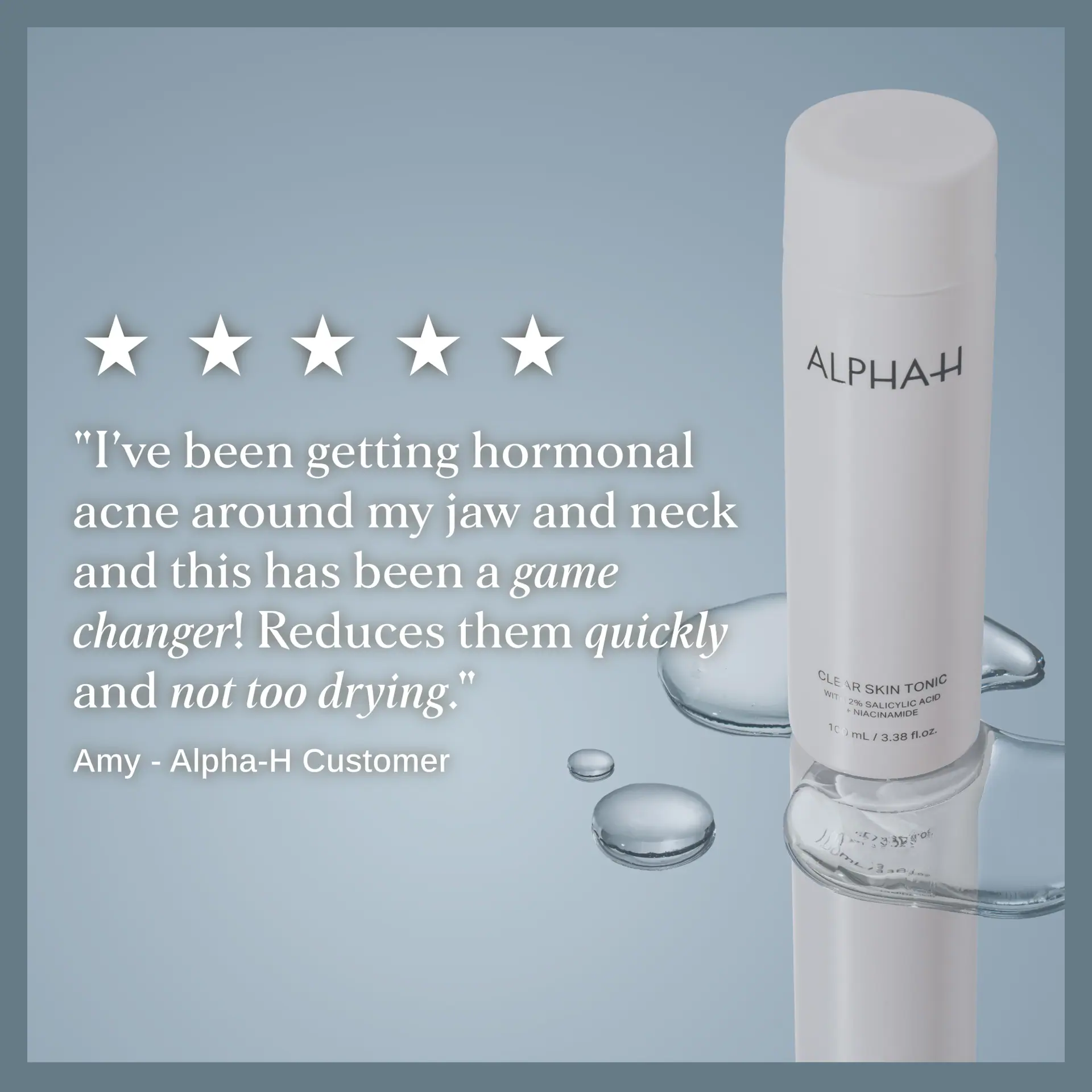 Alpha-H Clear Skin Tonic with 2% Salicylic Acid + Niacinamide 100ml