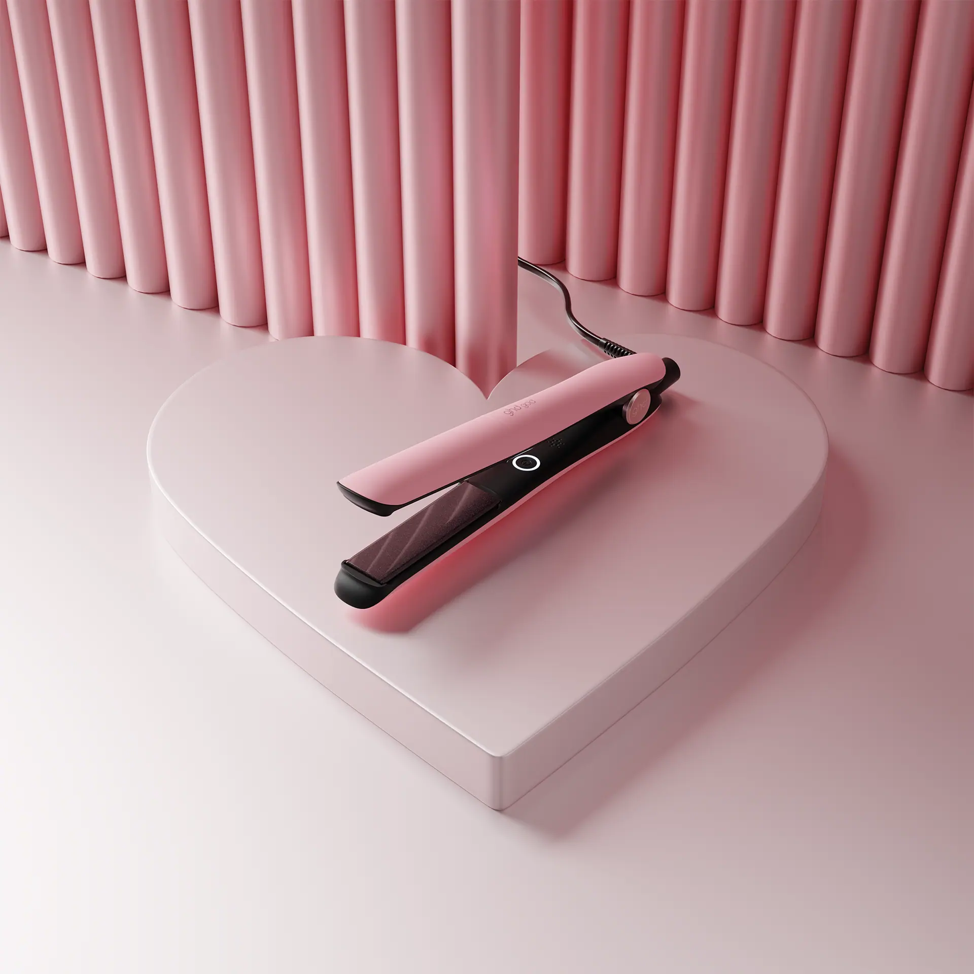 GHD Gold Hair Straightener in Dusted Pink