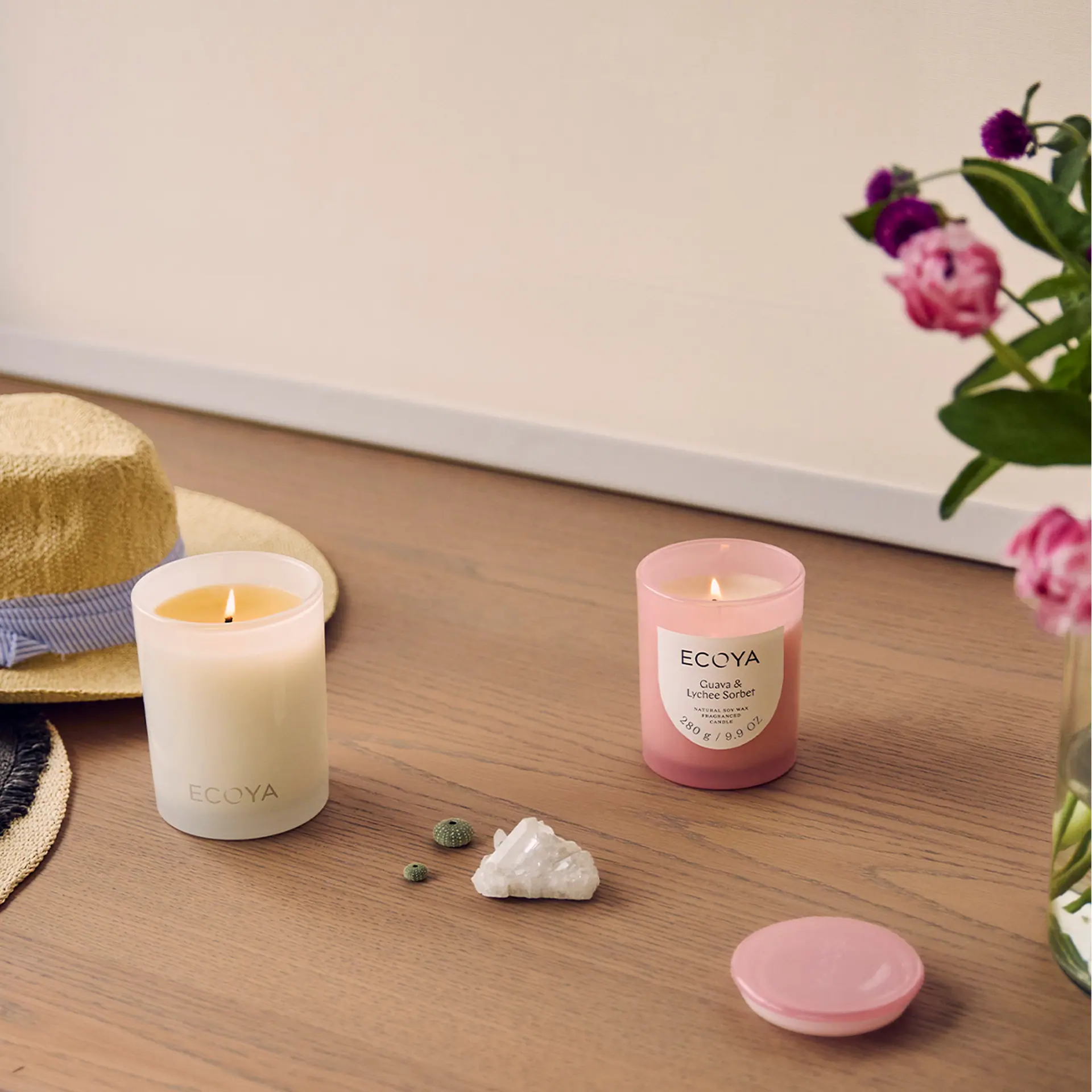ECOYA Guava & Lychee Sorbet Madison Candle 400g
