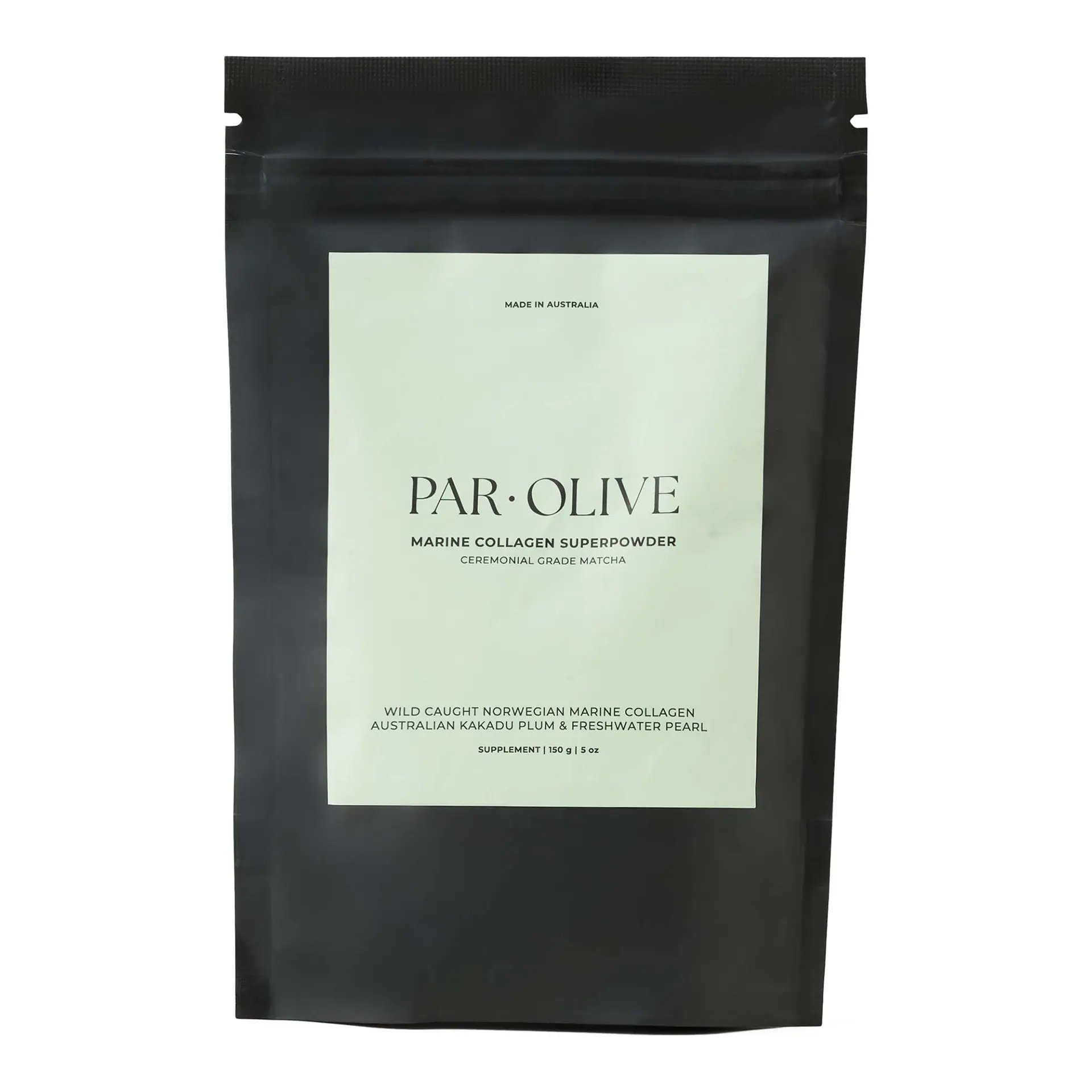 Par Olive PEARL Marine Collagen Refill (Japanese Matcha) 150g