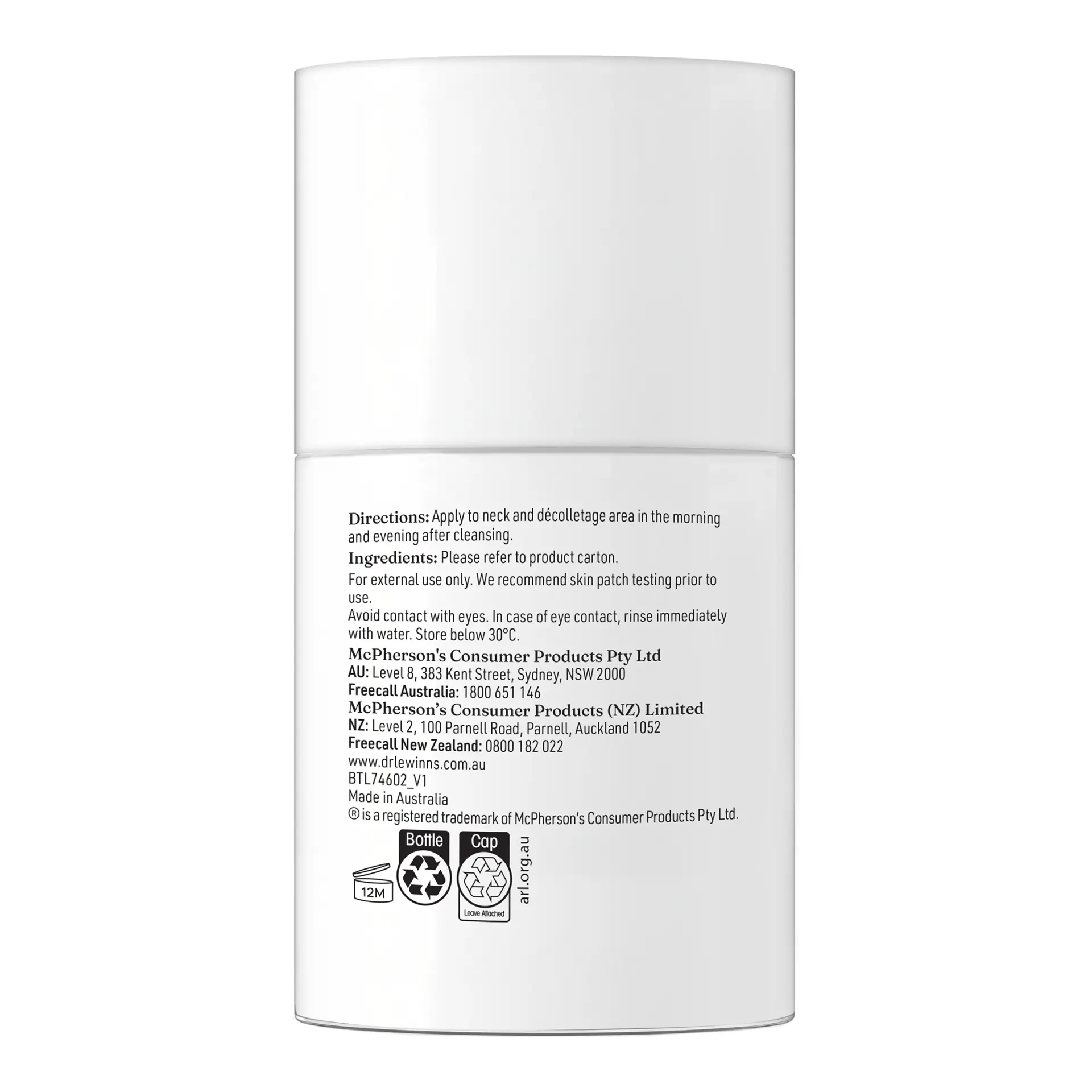 Dr LeWinn's Plump & Lift Firming Neck Cream 50ml