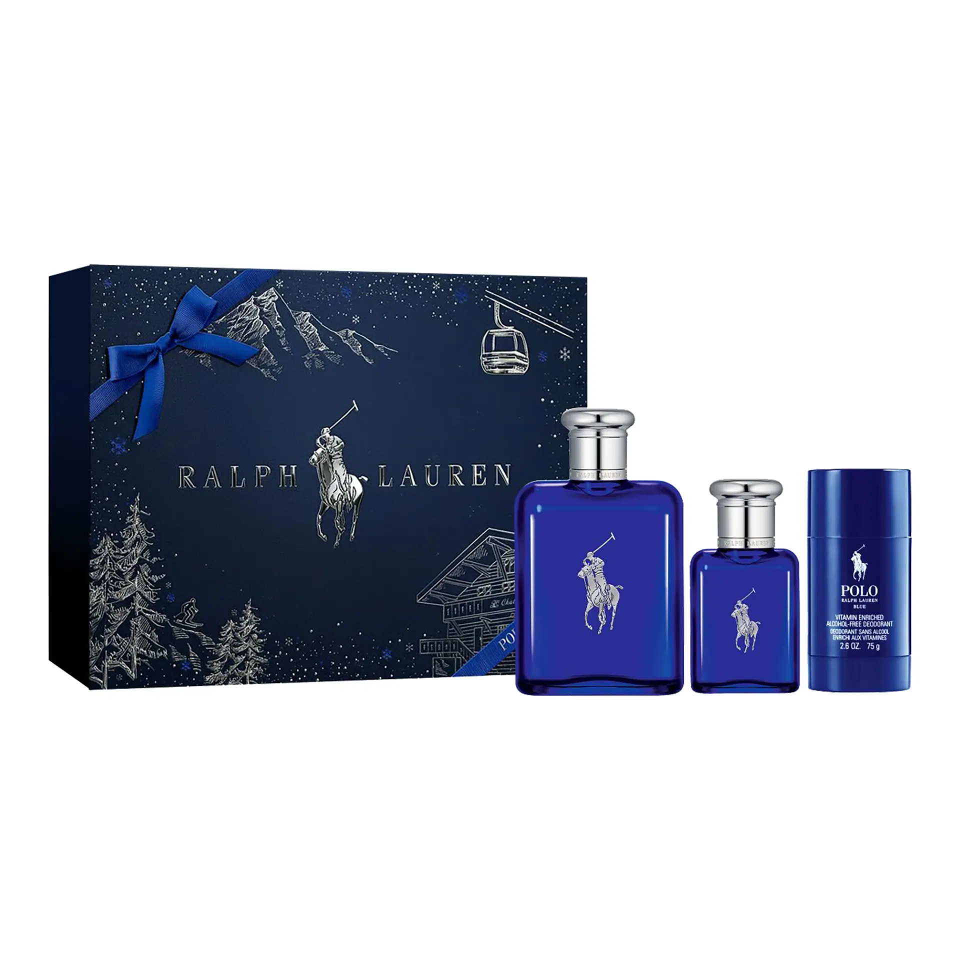 Ralph Lauren Polo Blue EDT 125ml + 10ml Travel Spray Set