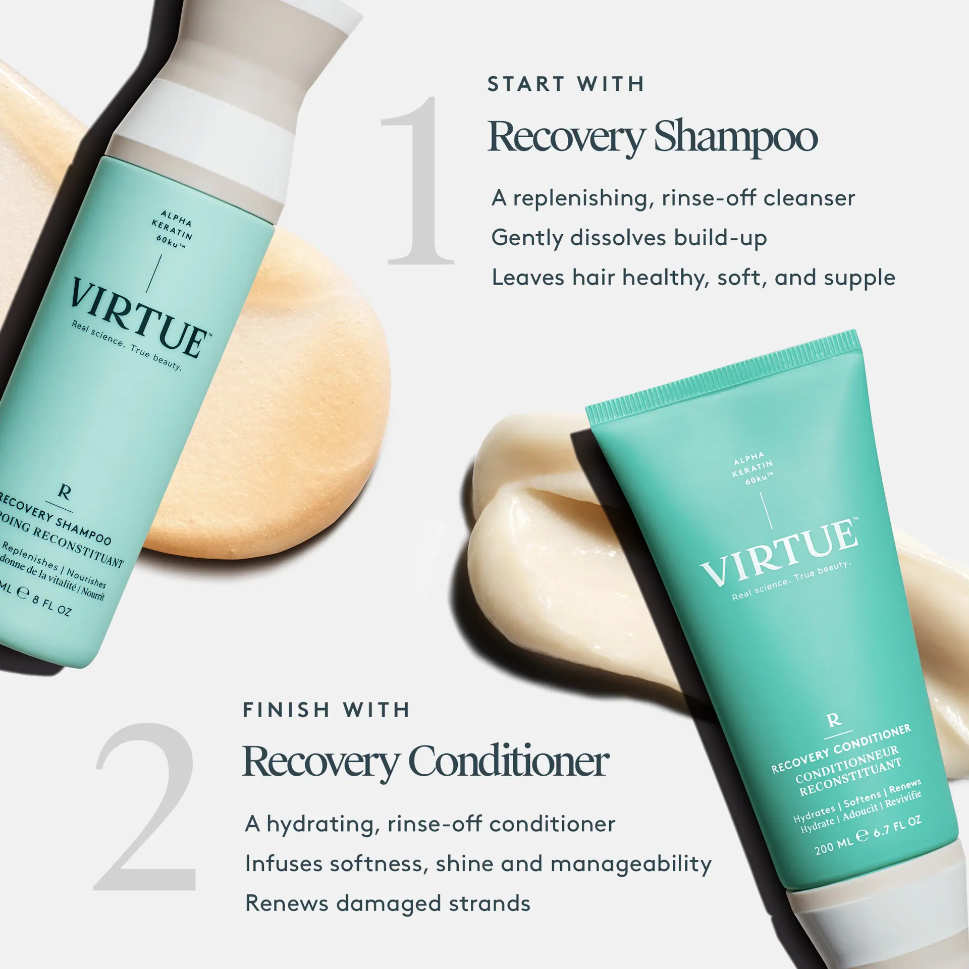 Virtue Recovery Shampoo and Conditioner Bundle